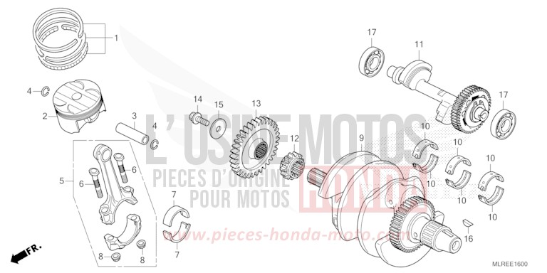 VILEBREQUIN/PISTON de Hornet 500 GRAND PRIX RED (R380) 2024